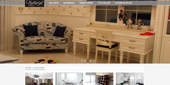 Nuri Turgut Mobilya Web Sitesi Tasarımı