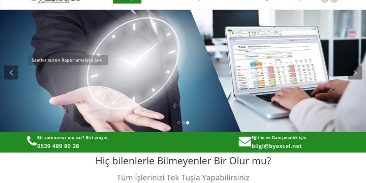 By Excel Web Sitesi Tasarımı