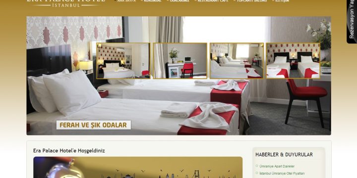 Era Palace Hotel Web Sitesi Tasarımı