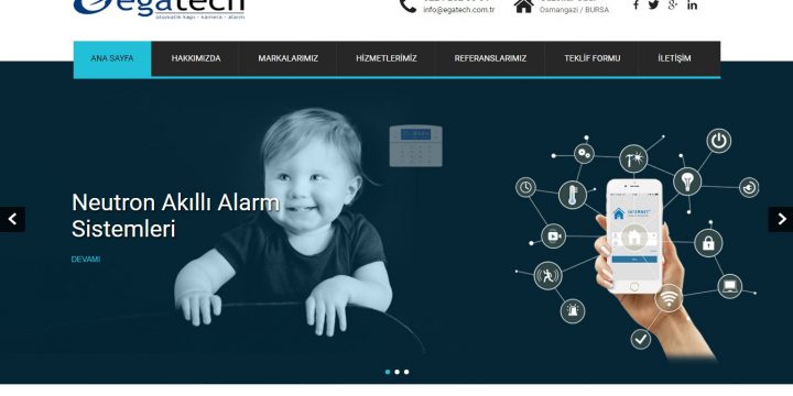 Egatech Web Sitesi Tasarımı