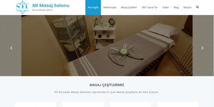 Nil Masaj Salonu Web Sitesi Tasarımı