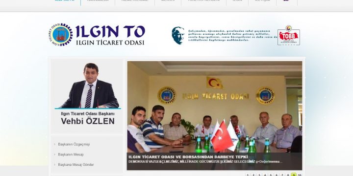 Ilgın Ticaret Odası Web Sitesi Tasarımı