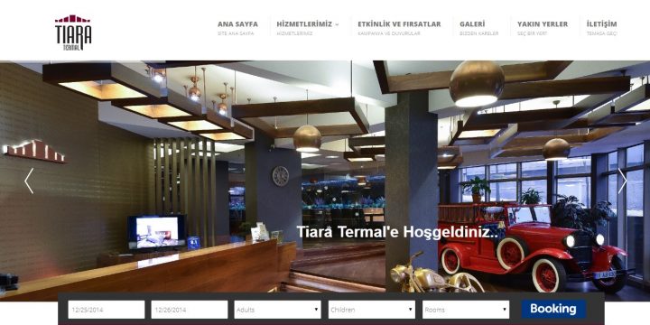 Tiara Termal Hotel Web Sitesi Tasarımı